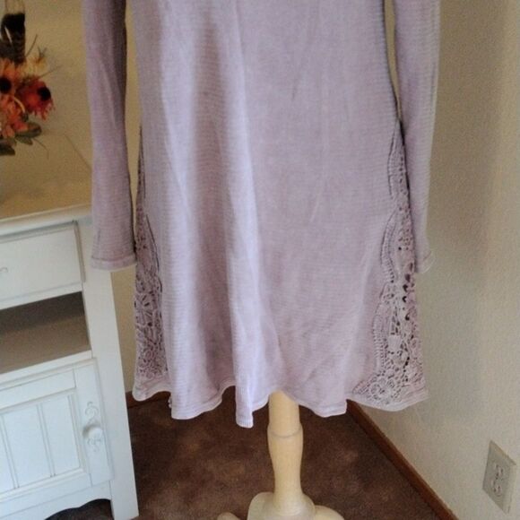 Americanable Knit Dress.Boho, Natural, Soft Girl - Picture 3 of 11